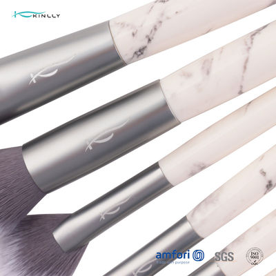 Reeks van de de Make-upborstel van de aluminiummetalen kap ISO9001 9pcs de Kosmetische
